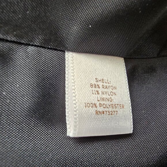 Lauren Conrad Womens Black Bell Sleeve Blazer Size 16 Rayon Blend - Picture 5 of 8